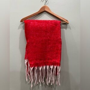 Wool-Blend Fringe Scarf